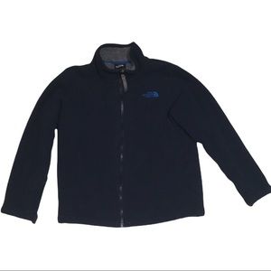 The North Face Youth S 7/8 navy fleece jacket